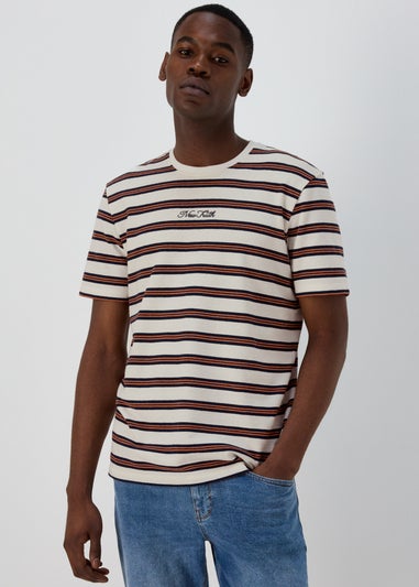 Stone Textured Embroidered T-Shirt