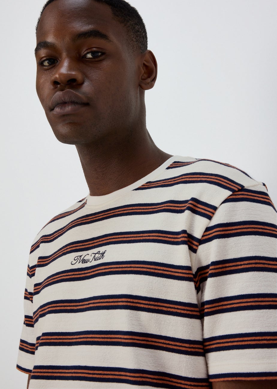 Stone Textured Embroidered T-Shirt