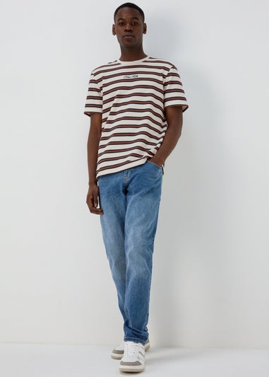 Stone Textured Embroidered T-Shirt