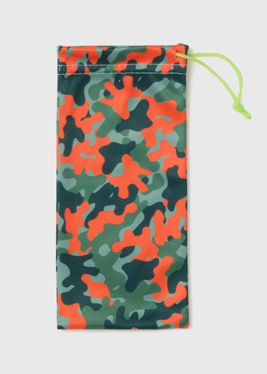 Boys Camo Sunglass Pouch