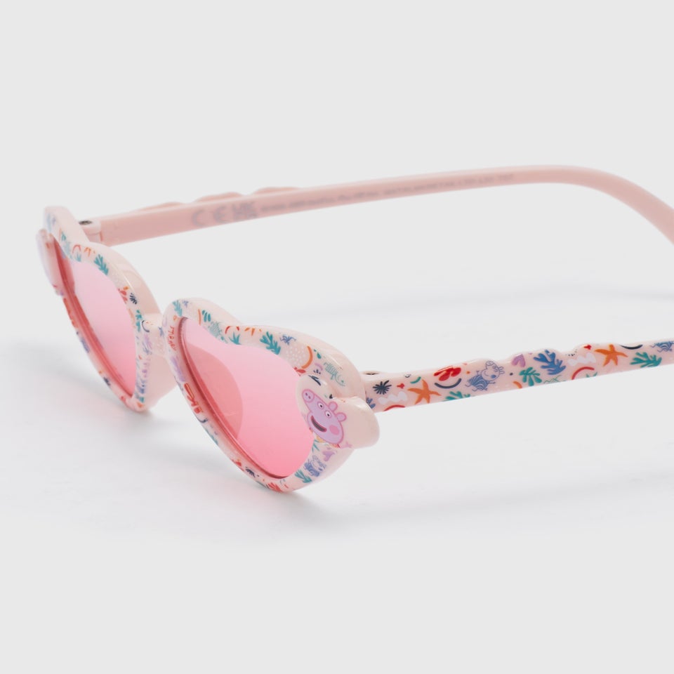 Kids Peppa Pig Pink Heart Sunglasses (3+yrs)