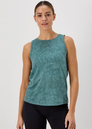 Souluxe Teal Jacquard Vest