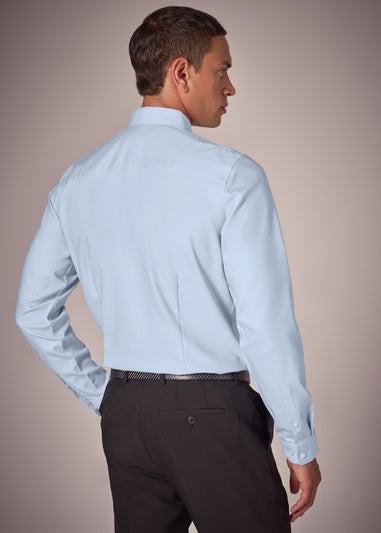 Taylor & Wright Blue Slim Fit Twill Shirt