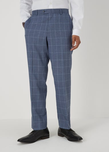 Taylor & Wright Franklin Blue Tailored Fit Trousers