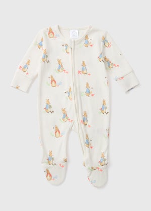 Baby Peter Rabbit Cream Sleepsuit (Newborn-12mths)