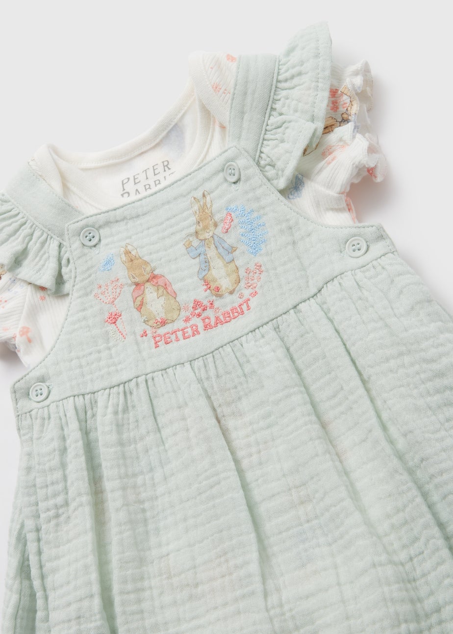 Baby Peter Rabbit Green Romper (Newborn-18mths)