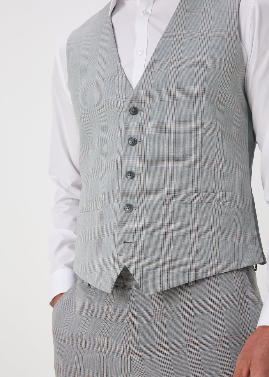 Taylor & Wright Nelson Grey Tailored Fit Waistcoat