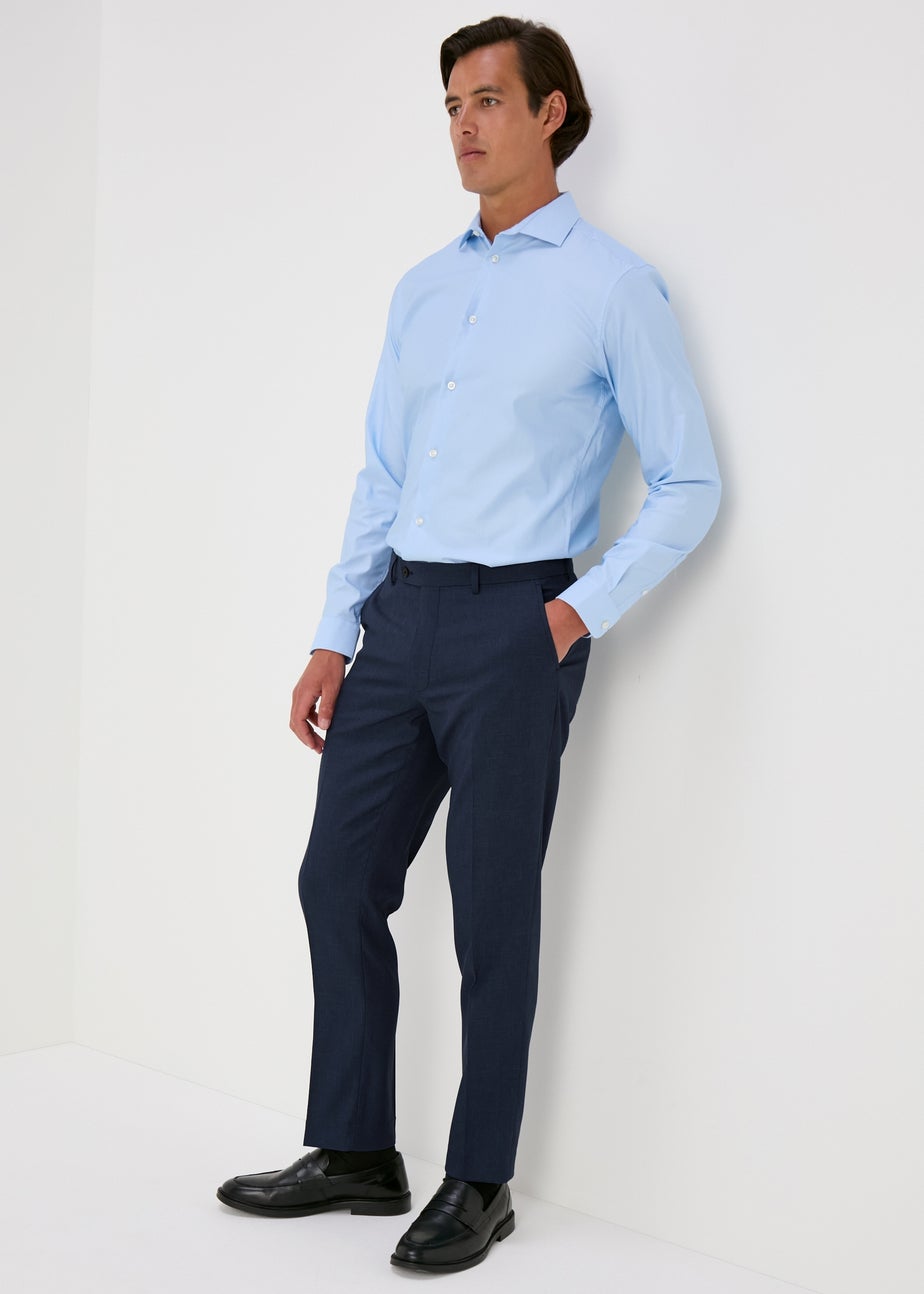 Taylor & Wright Lennon Blue Slim Fit Trousers
