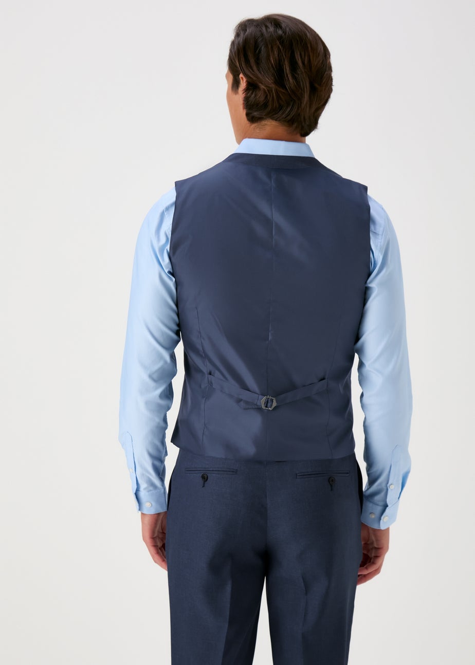 Taylor & Wright Lennon Blue Slim Fit Waistcoat