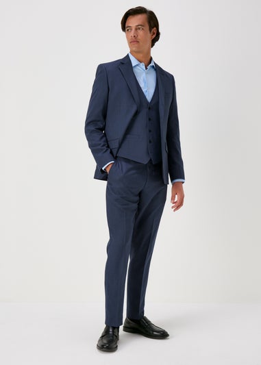 Taylor & Wright Lennon Blue Slim Fit Waistcoat