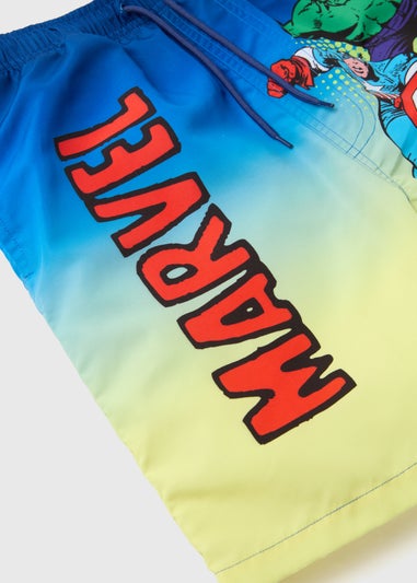 Marvel Boys Blue Swim Shorts (2-11yrs)