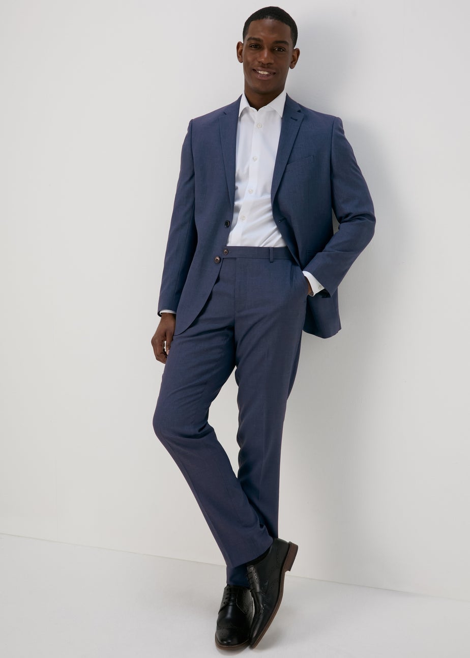 Taylor & Wright Blue Lennon Tailored Fit Trousers