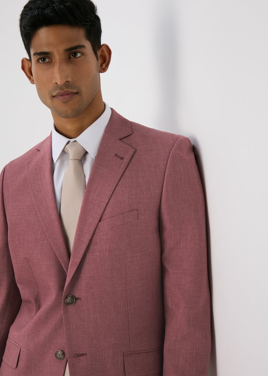 Taylor & Wright Parton Pink Slim Fit Suit Jacket
