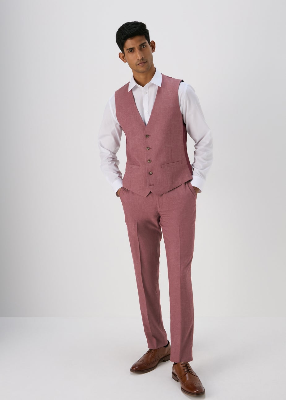 Taylor & Wright Parton Pink Slim Fit Trousers