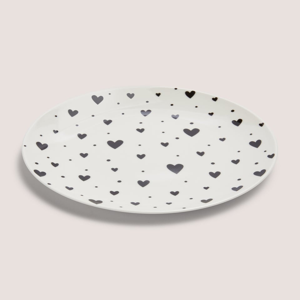 Black Heart Side Plate