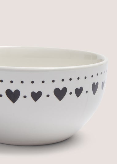 White Heart Bowl