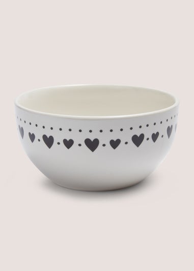 White Heart Bowl
