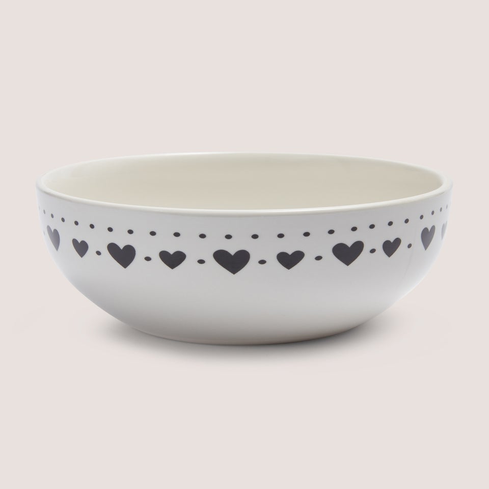 White Heart Bowl