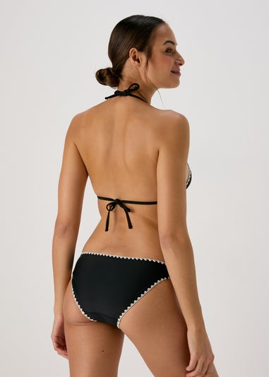 Black White Stitch Mini Briefs