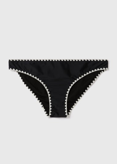 Black White Stitch Mini Briefs