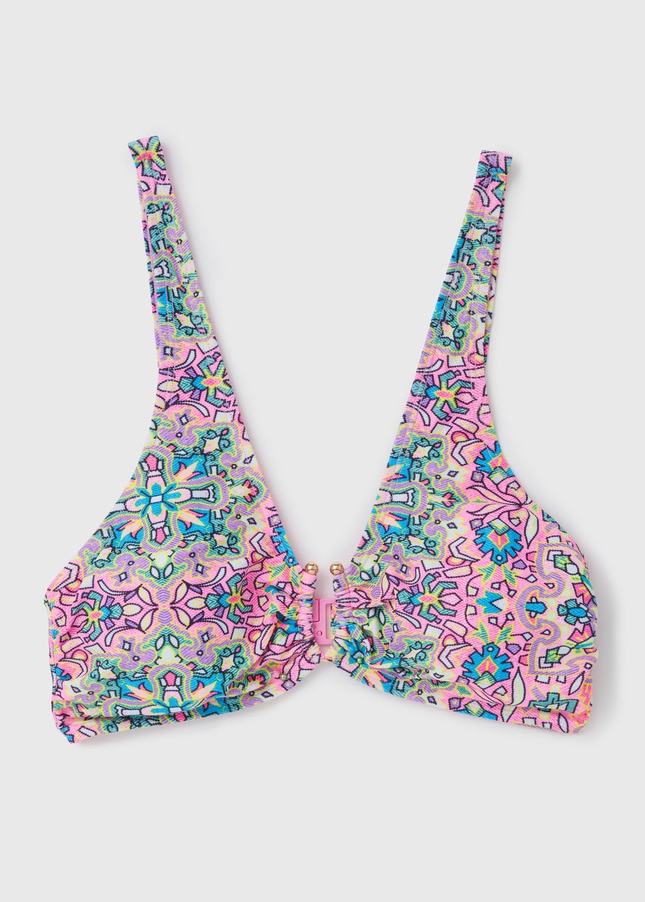 Pink Mosaic High Apex Top