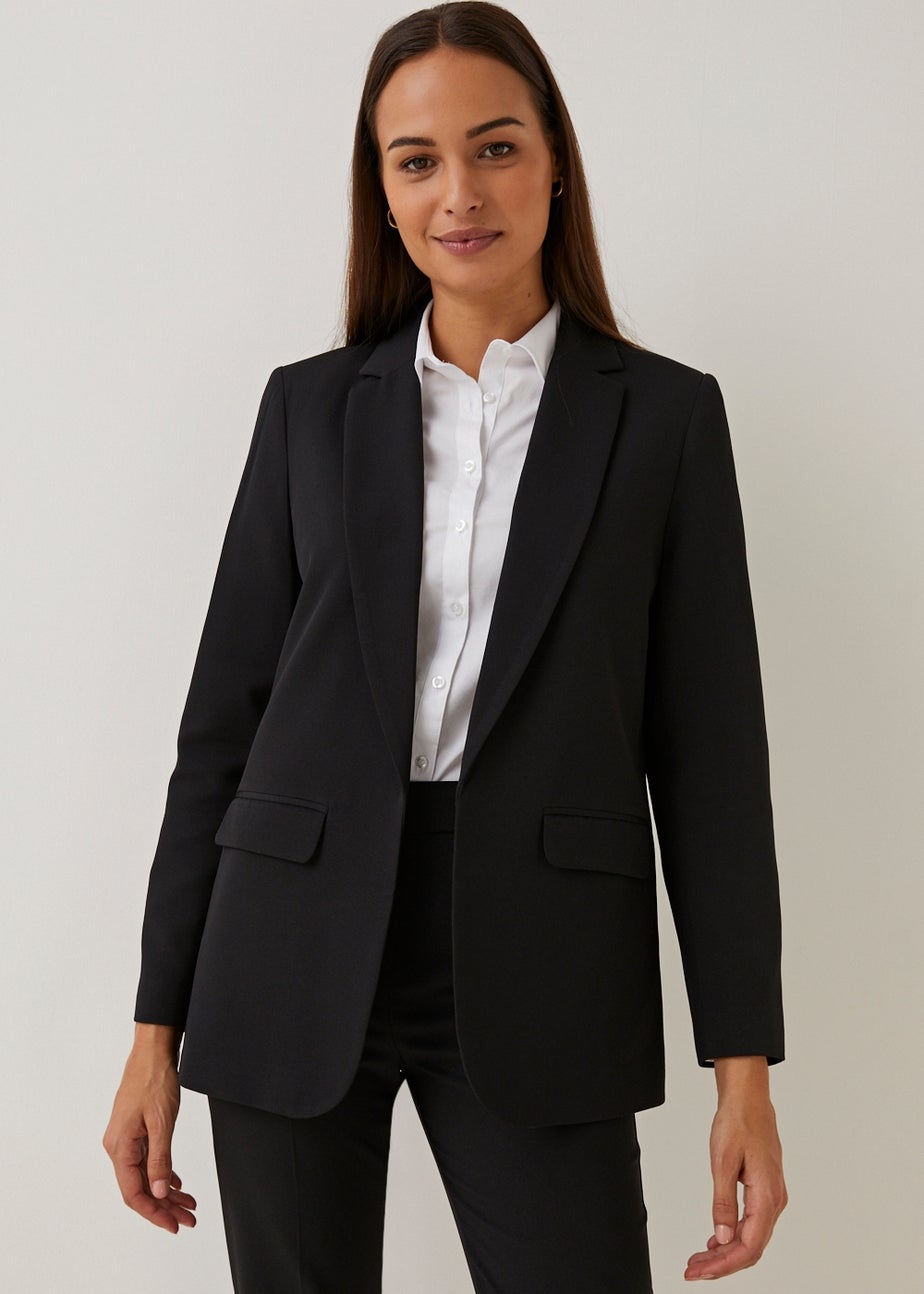 Papaya Petite Black Edge To Edge Blazer