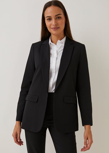 Papaya Petite Black Edge To Edge Blazer