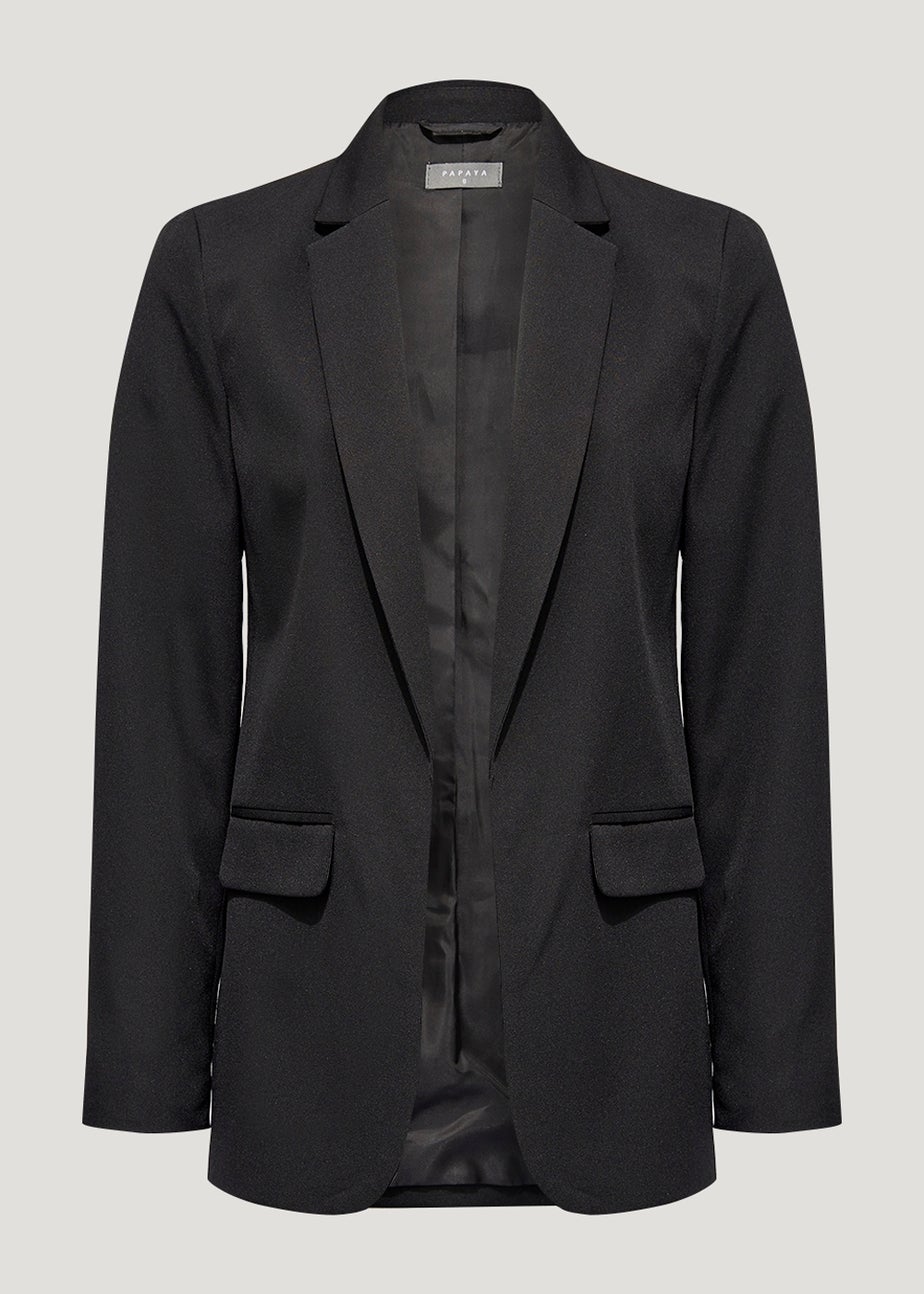 Papaya Petite Black Edge To Edge Blazer