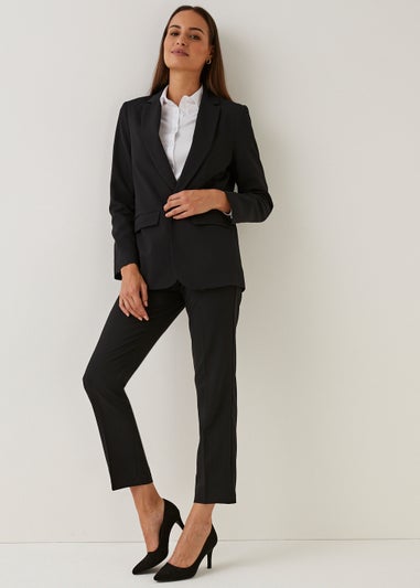Papaya Petite Black Edge To Edge Blazer