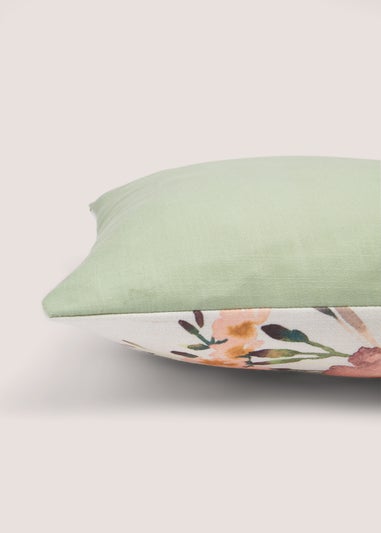 Green Retreat Printed Floral (43cm x 43cm)