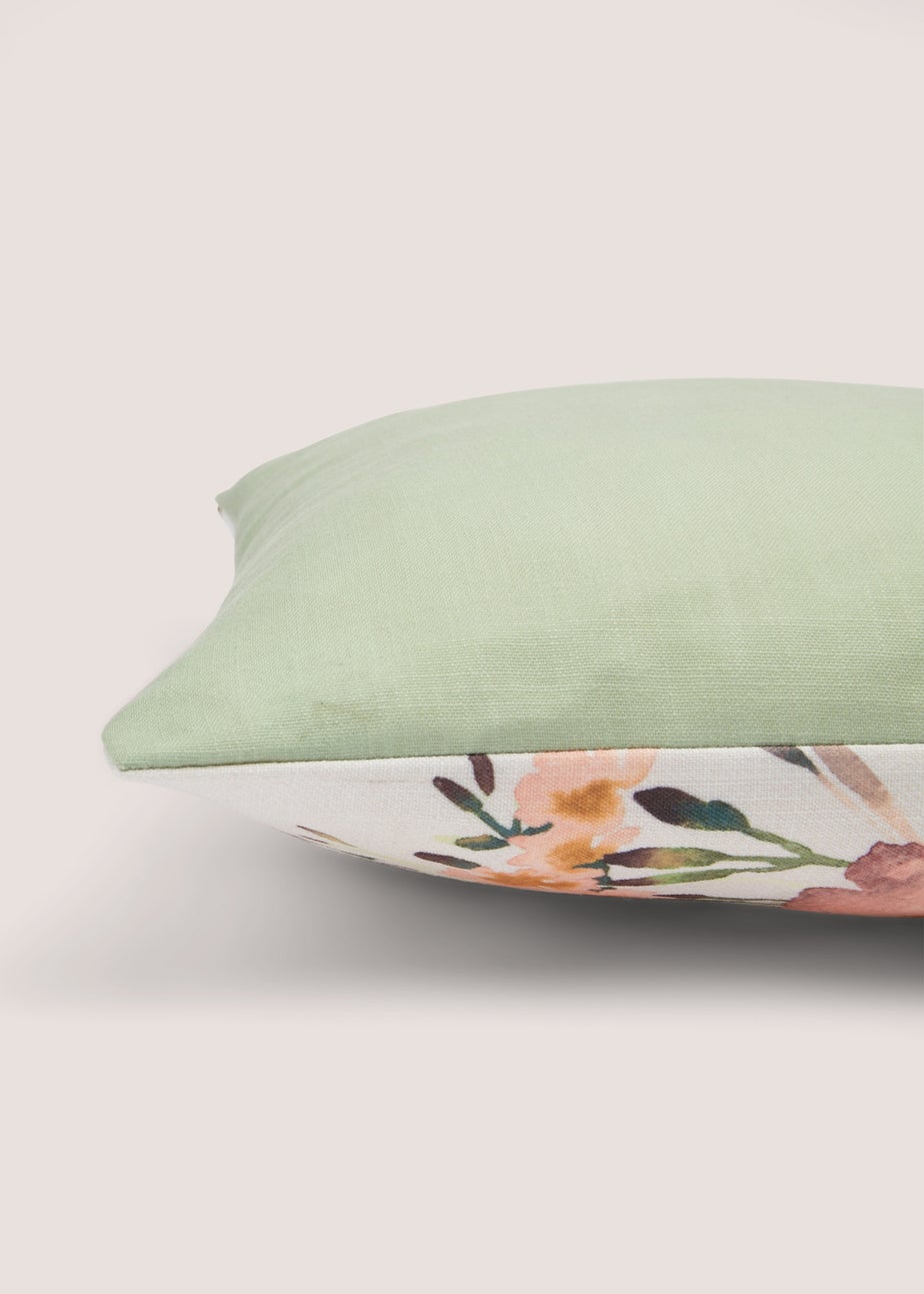 Green Retreat Printed Floral (43cm x 43cm)