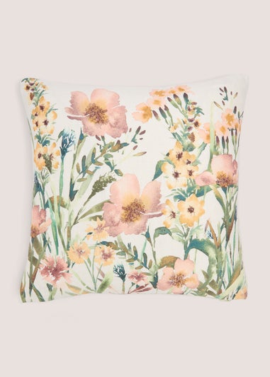 Green Retreat Printed Floral (43cm x 43cm)