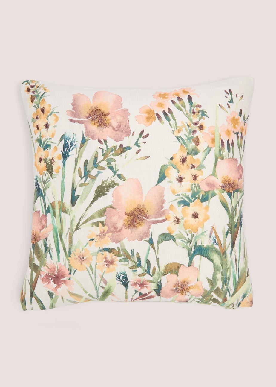 Green Retreat Printed Floral (43cm x 43cm)