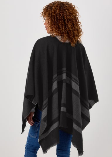 Black Stripe Fashion Shawl