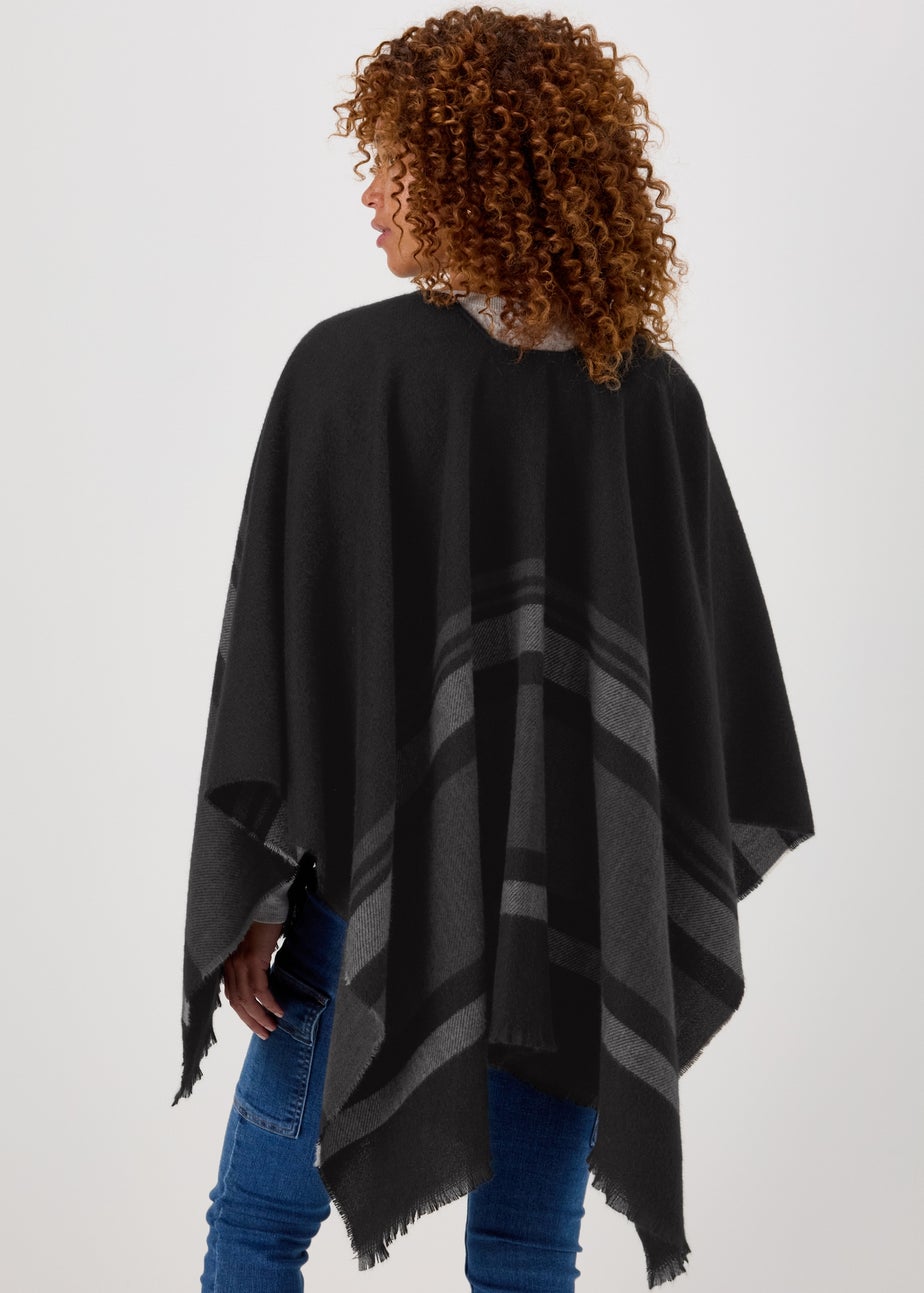 Black Stripe Fashion Shawl