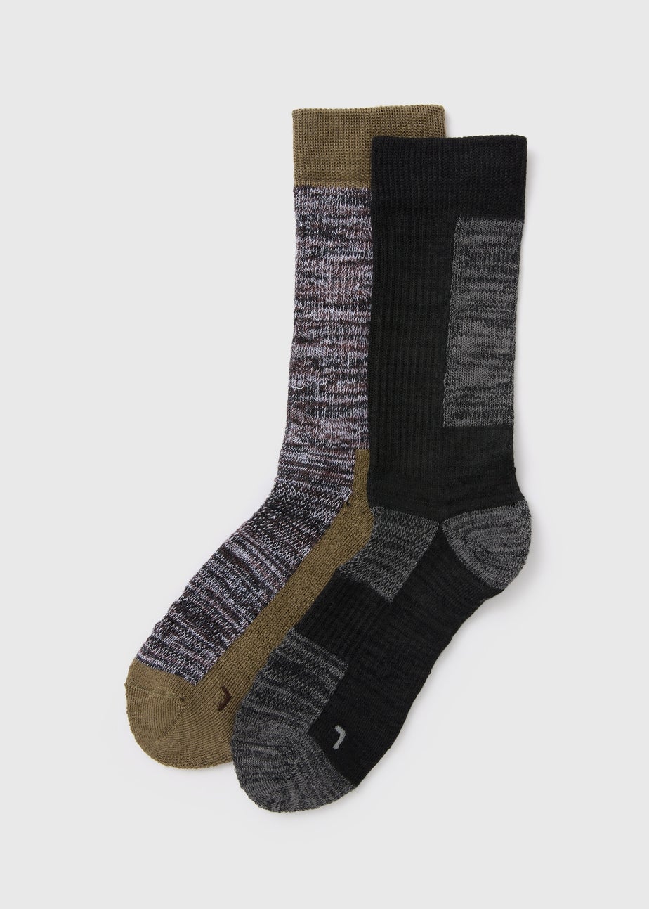 2 Pack Khaki Hiking Socks