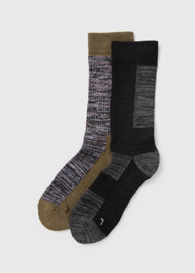 2 Pack Khaki Hiking Socks