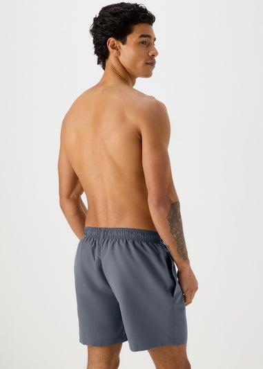 Grey Plain Swim Shorts