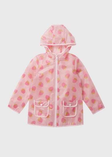 Girls Pink Strawberry Mac (1-7yrs)