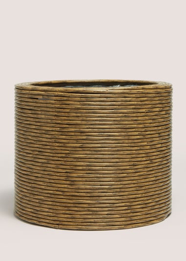Outdoor Rattan Woven Baseless Round Planter (36cm x 36cm x 29cm)