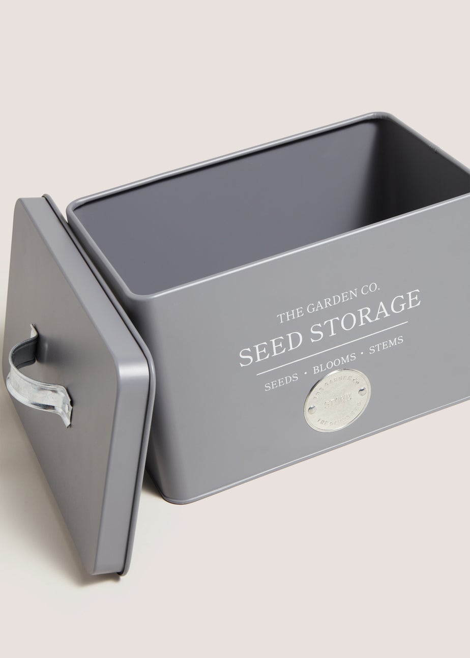 The Garden Co Grey Seed Box (25×15×16cm)