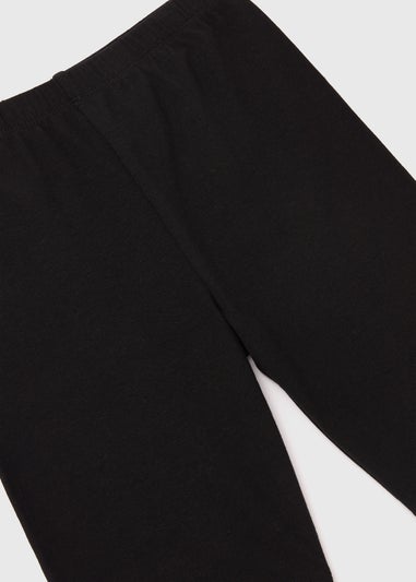 Girls Black Cycling Shorts (1-7yrs)