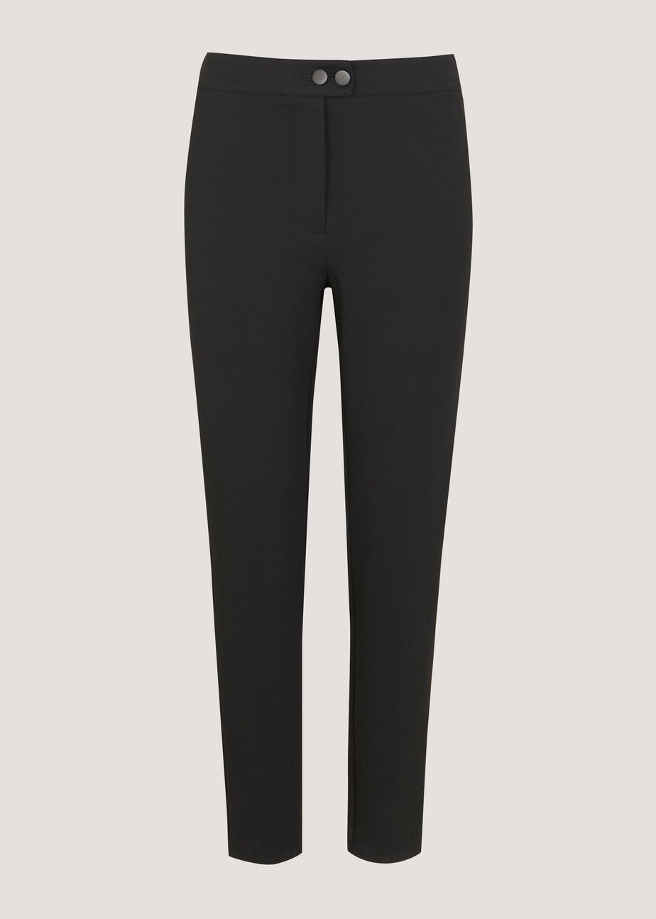 Papaya Petite Black Ponte Trousers
