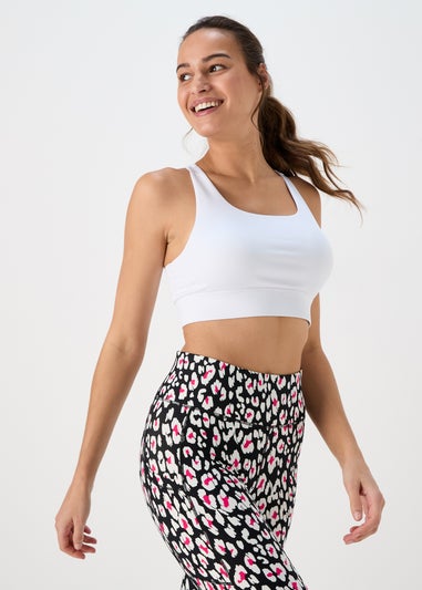 Souluxe White Sports Crop Vest Top