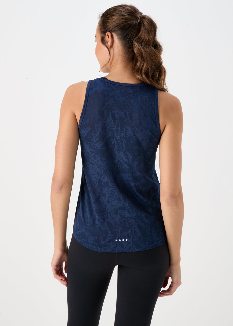 Souluxe Navy Jacquard Vest