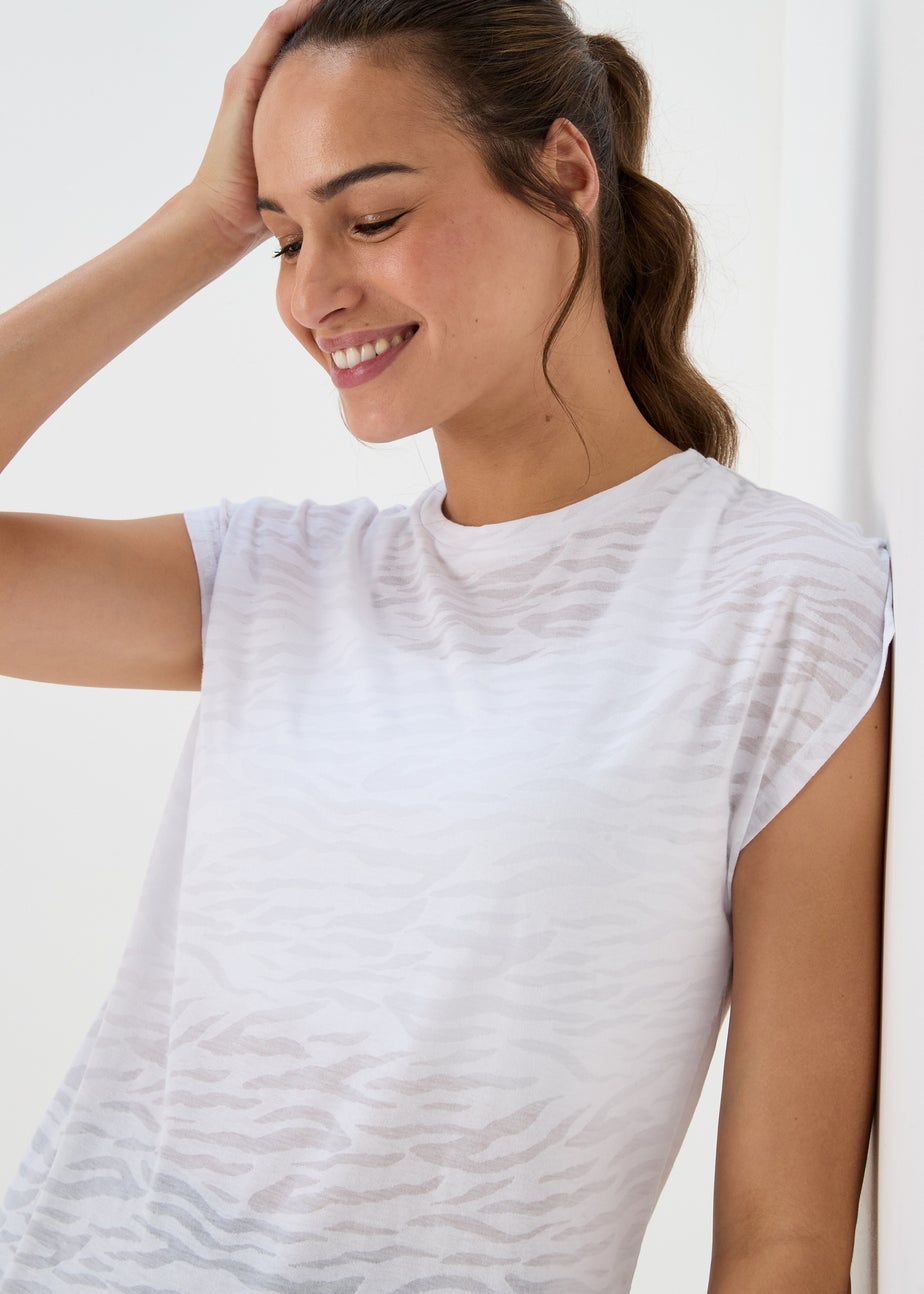 Souluxe White Burnout T-Shirt
