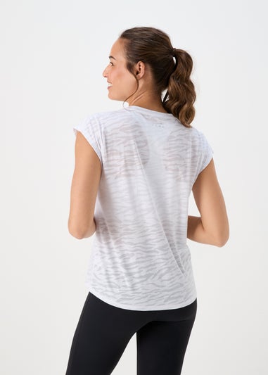 Souluxe White Burnout T-Shirt