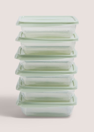 6 Pack Green Containers (15cm x 11cm x 4.5cm)