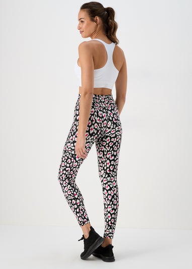 Souluxe Black/White Leopard Print Leggings
