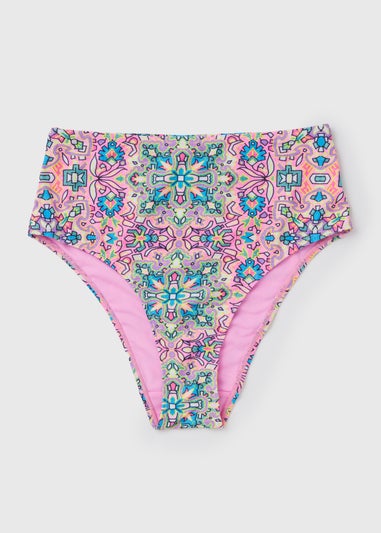 Pink Mosaic High Waisted Briefs
